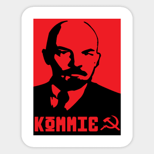 Red Lenin Sticker